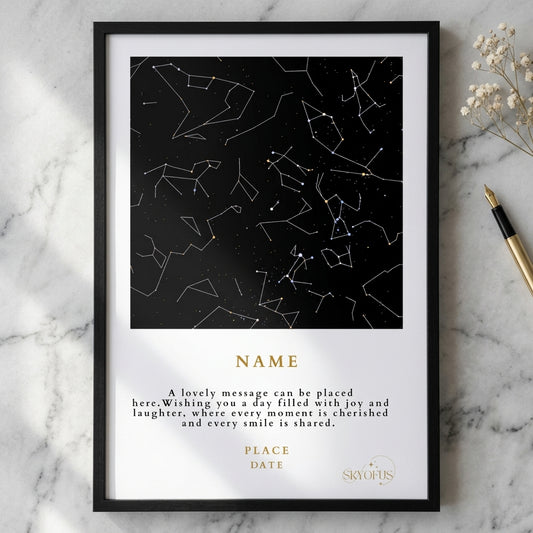 Custom Legendary Star Map Square