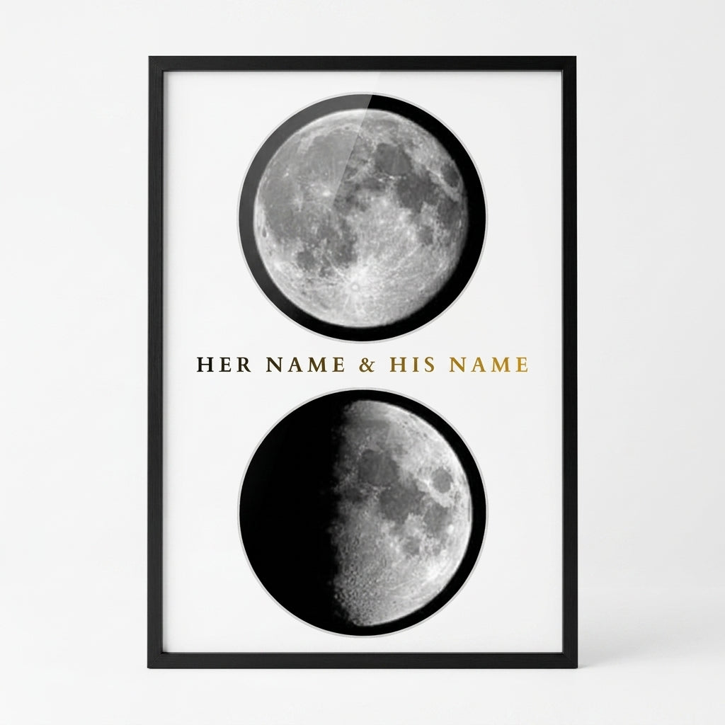 Custom Moon Phase Love Frame
