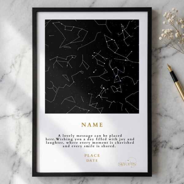 Custom Legendary Star Map Square